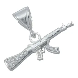 Dije Rifle Plata 925 con Zirconia Brillante - Imagen 1