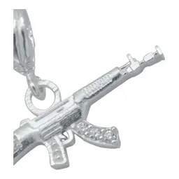 Dije Rifle Plata 925 con Zirconia Brillante - Imagen 3