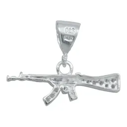 Dije Rifle Plata 925 con Zirconia Brillante - Imagen 4