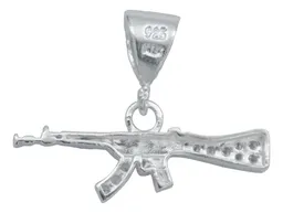 Dije Rifle Plata 925 con Zirconia Brillante - Imagen 4