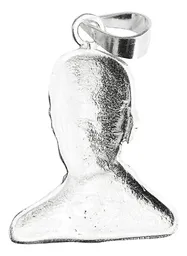 Dije Rostro Jesús Malverde Plata 925 Artesanal Unisex - Imagen 2