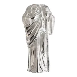 Dije San Judas Liso Plata .925 Modelo 6 - Imagen 2