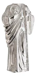 Dije San Judas Liso Plata .925 Modelo 6 - Imagen 2