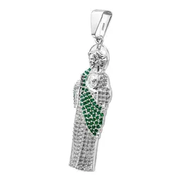 Dije San Judas Tadeo de Plata .925 con Zirconias Pavé 83 mm - Imagen 2