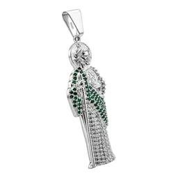 Dije San Judas Tadeo de Plata .925 con Zirconias Pavé 83 mm - Imagen 3