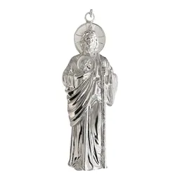 Dije de San Judas Tadeo en Plata .925 Macizo Religioso - Imagen 2