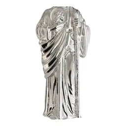 Dije de San Judas Tadeo en Plata .925 Macizo Religioso - Imagen 4