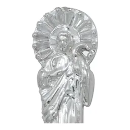 Dije San Judas Tadeo Plata 925 Liso con Zirconia - Imagen 3