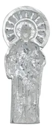 Dije San Judas Tadeo Plata 925 Liso con Zirconia - Imagen 4