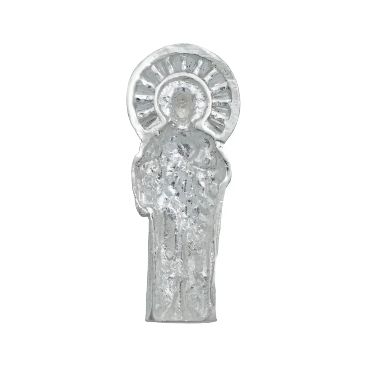 Dije San Judas Tadeo Plata 925 Liso con Zirconia - Imagen 4