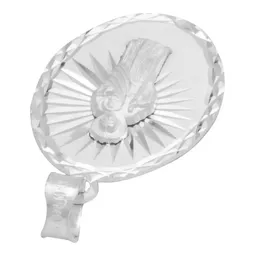 Dije San Judas Tadeo Plata 925 Oval Diamantado - Imagen 4