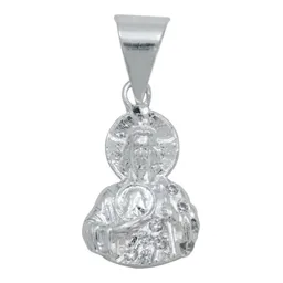 Dije San Judas Tadeo Torso Plata Ley .925 con Zirconia Blanca - Imagen 1