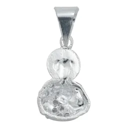 Dije San Judas Tadeo Torso Plata Ley .925 con Zirconia Blanca - Imagen 4