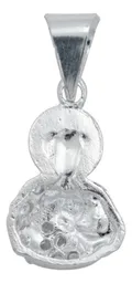 Dije San Judas Tadeo Torso Plata Ley .925 con Zirconia Blanca - Imagen 4