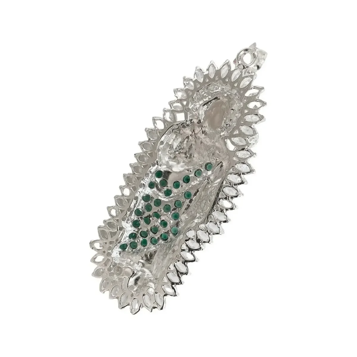 Dije San Judas Tadeo Plata 925 con Zirconia y Resplandor - Imagen 3