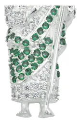 Dije San Judas Tadeo Plata 925 con Zirconia Verde - Imagen 4