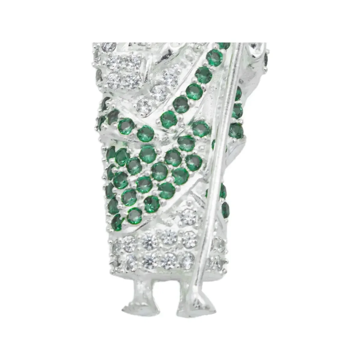 Dije San Judas Tadeo Plata 925 con Zirconia Verde - Imagen 4
