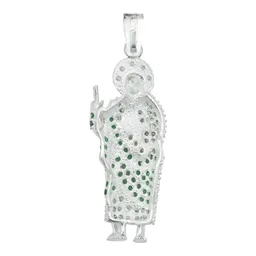 Dije San Judas Tadeo Plata 925 con Zirconia Verde - Imagen 5
