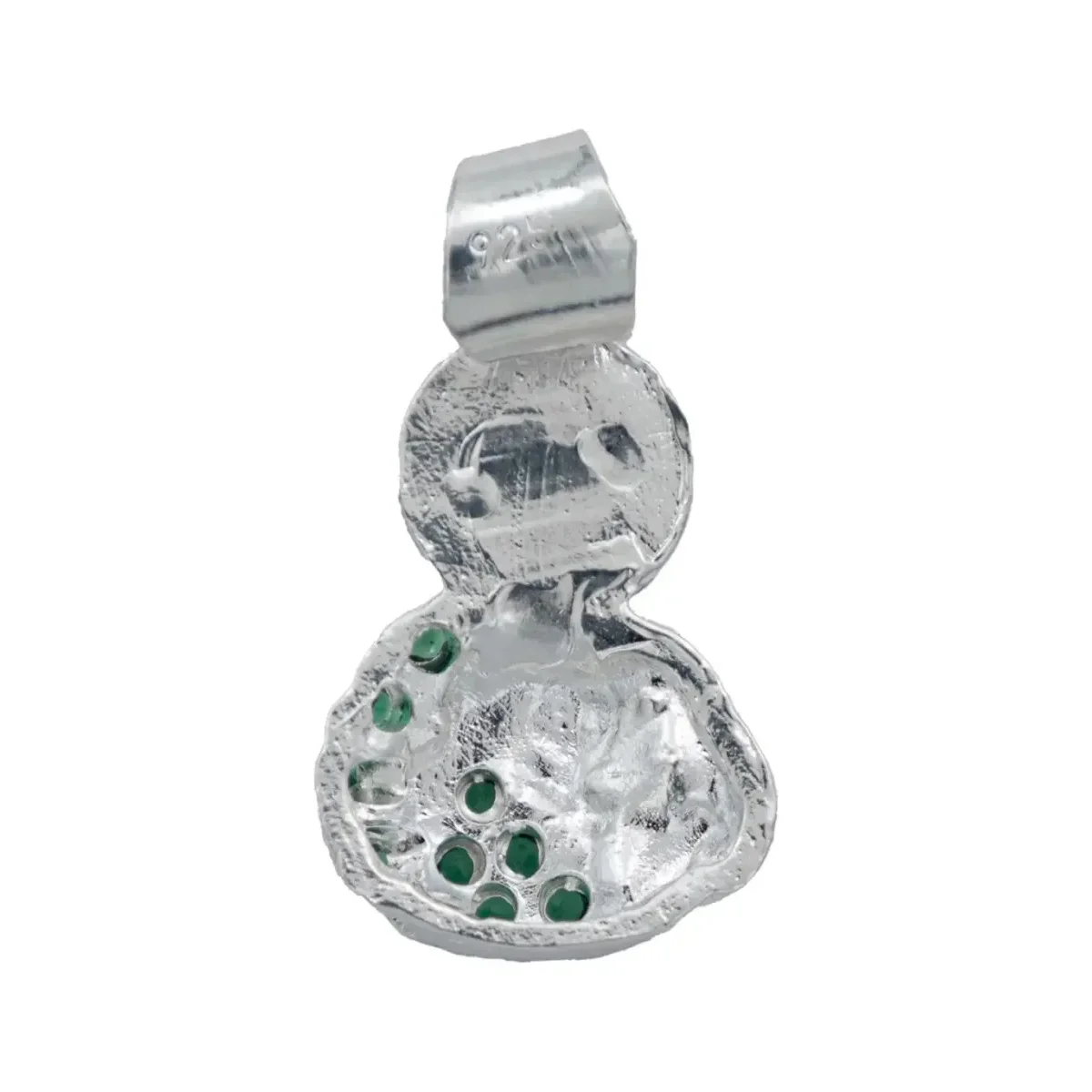 Dije San Judas Tadeo Plata 925 con Zirconia Verde Torso - Imagen 5