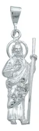 Dije San Judas Tadeo Plata 925 con Zirconias Brillantes Detallado - Imagen 1