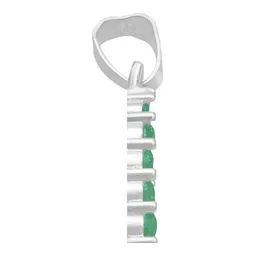 Dije San Judas Tadeo Plata Ley 925 Zirconias Verdes Plano - Imagen 4
