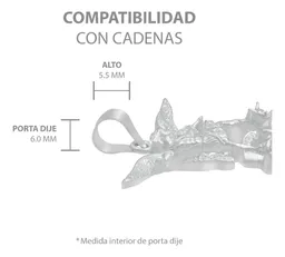 Dije San Miguel Arcángel Plata Fina 925 Diseño Liso Religioso - Imagen 6