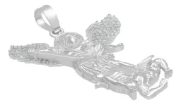 Dije San Miguel Arcángel Plata .925 con Zirconia para Hombre - Imagen 3