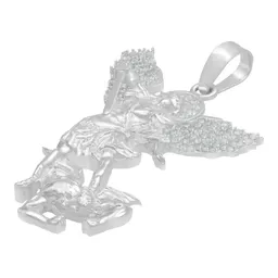 Dije San Miguel Arcángel Plata .925 con Zirconia para Hombre - Imagen 4