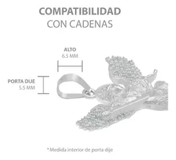 Dije San Miguel Arcángel Plata .925 con Zirconia para Hombre - Imagen 6