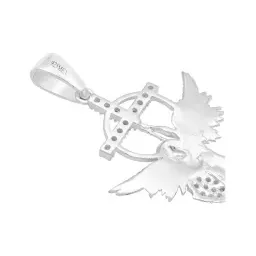 Dije San Miguel Arcángel Plata 925 con Zirconia para Hombre - Imagen 5