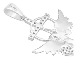 Dije San Miguel Arcángel Plata 925 con Zirconia para Hombre - Imagen 5