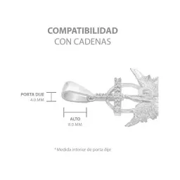 Dije San Miguel Arcángel Plata 925 con Zirconia para Hombre - Imagen 6