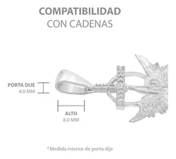 Dije San Miguel Arcángel Plata 925 con Zirconia para Hombre - Imagen 6