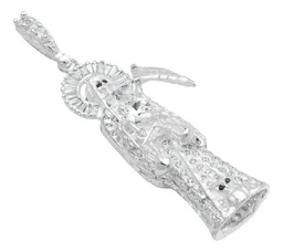 Dije Santa Muerte 3D Plata 925 Zirconia Hombre Artesanal - Imagen 3