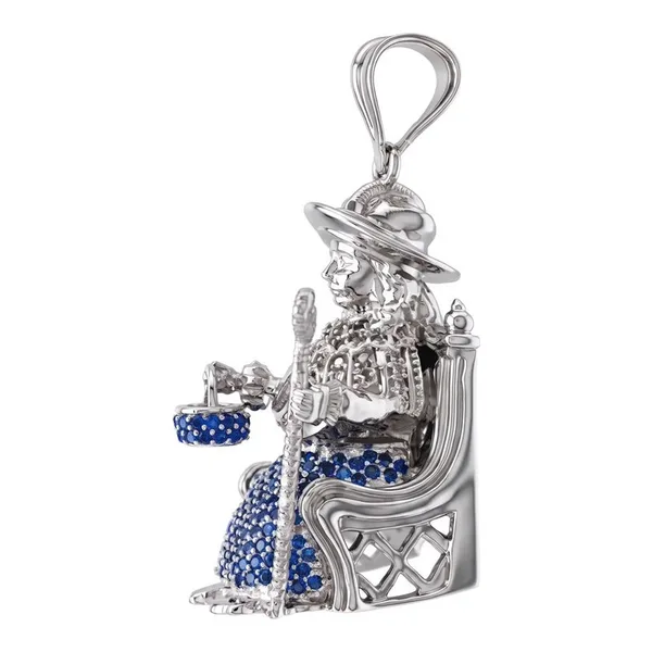 Dije Santo Niño de Atocha en plata .925 3D con zirconias pavé - Joyaris joyería fina mexicana