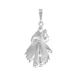 Dije Señor de la Misericordia Plata 925 Acabado Diamantado - Imagen 2