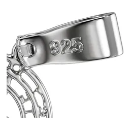 Dije Tetragrámaton de Plata .925 con Zirconias en Relieve - Imagen 5