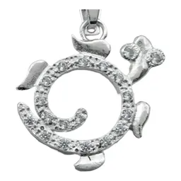 Dije Tortuga Plata .925 con Zirconias Blancas Marinas - Imagen 2