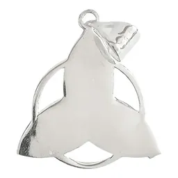 Dije Triqueta Nudo Bruja Celta Liso Plata .925 - Imagen 2