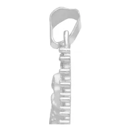 Dije Virgen de Guadalupe Plata 925 con Zirconia Blanca Acabado Mate - Imagen 5