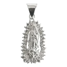 Dije Virgen de Guadalupe Plata 925 con Zirconia Brillante - Imagen 1