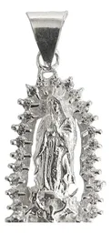 Dije Virgen de Guadalupe Plata 925 con Zirconia Brillante - Imagen 3