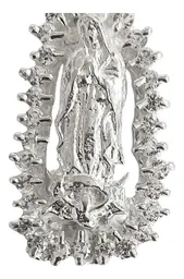 Dije Virgen de Guadalupe Plata 925 con Zirconia Brillante - Imagen 4