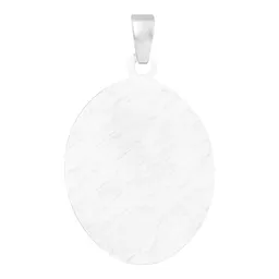 Dije Virgen de Guadalupe Plata 925 Ovalado con Acabado Diamantado - Imagen 5