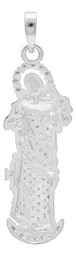 Dije Virgen Desatadora Nudos Plata 925 con Zirconia - Imagen 2