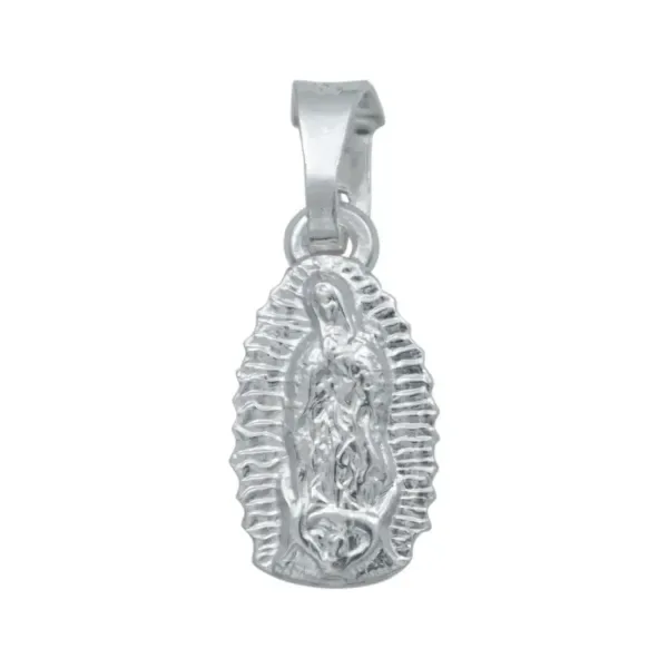 Dije Virgen Guadalupe Plata 925 Diseño Troquelado Artesanal - Imagen 1