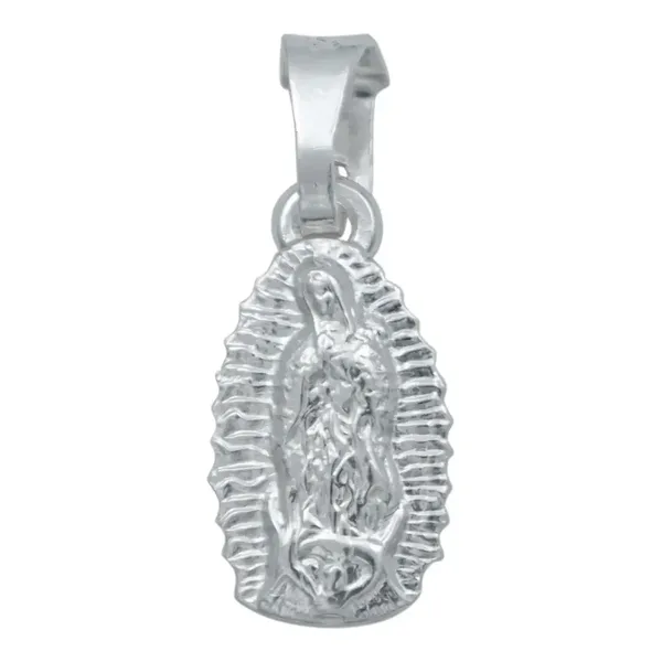 Dije Virgen Guadalupe Plata 925 Diseño Troquelado Artesanal - Imagen 1