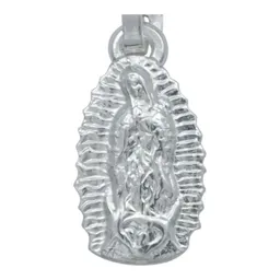 Dije Virgen Guadalupe Plata 925 Diseño Troquelado Artesanal - Imagen 2