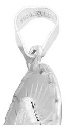 Dije Virgen Milagrosa Oval Plata 925 con Estrella Diamantada - Imagen 4