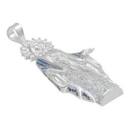 Dije Virgencita Milagrosa Plata .925 con Zirconias Finas - Imagen 3